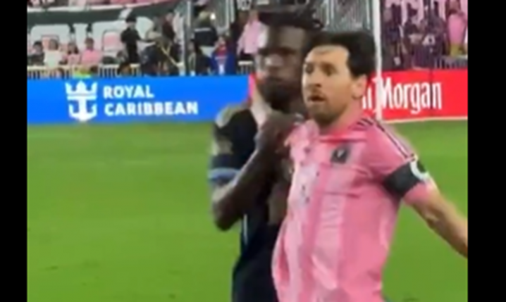 Tak swego czasu ''WALCZYŁ'' Leo Messi z przeciwnikiem xD [VIDEO]